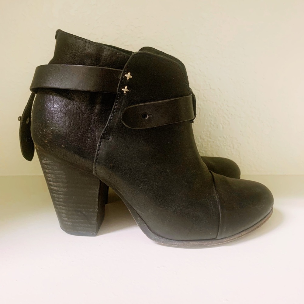 Rag & Bone Harrow Booties 37.5 Black